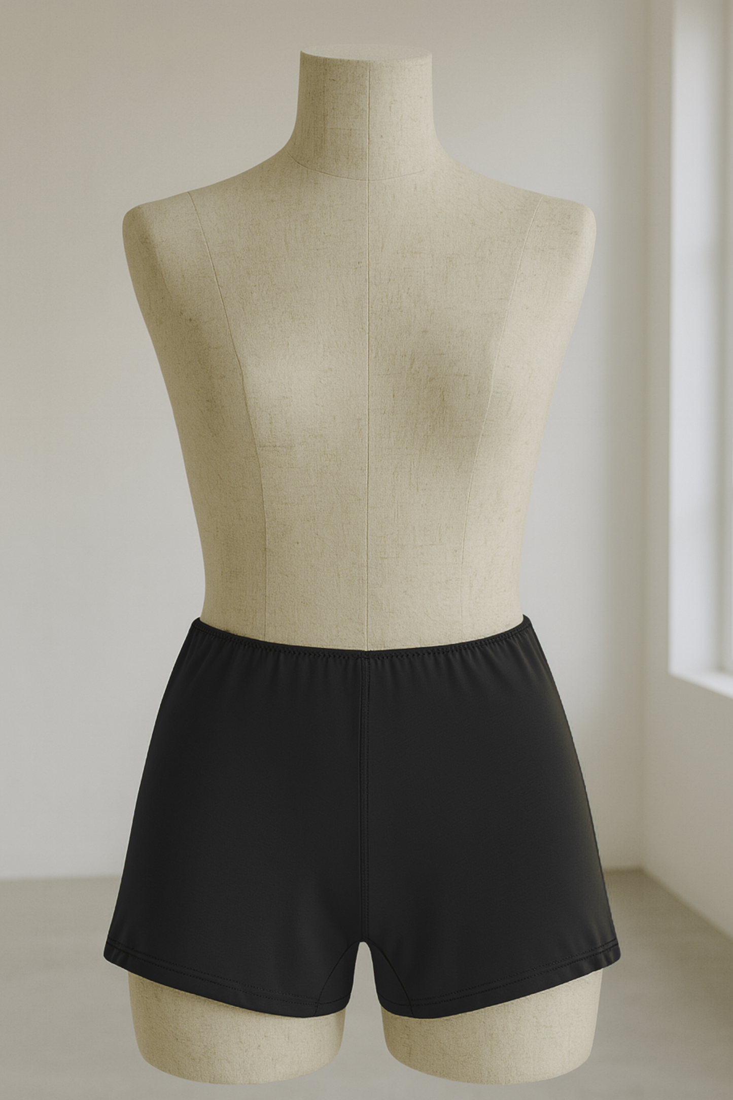 Cosy Charlotte Shorts in Black made from supersoft Austrian Micromodal jersey in England