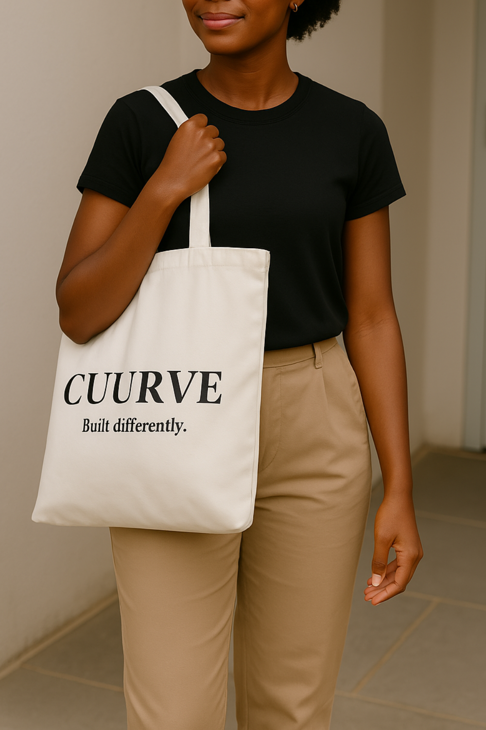 The Essential Tote - Minimalist Everyday Bag with a Zip Pocket