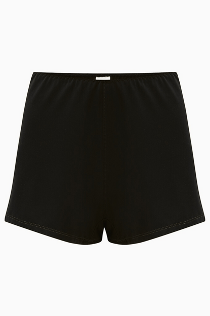 Cosy Charlotte Shorts in Black Austrian Micromodal jersey made from beech trees sustainably