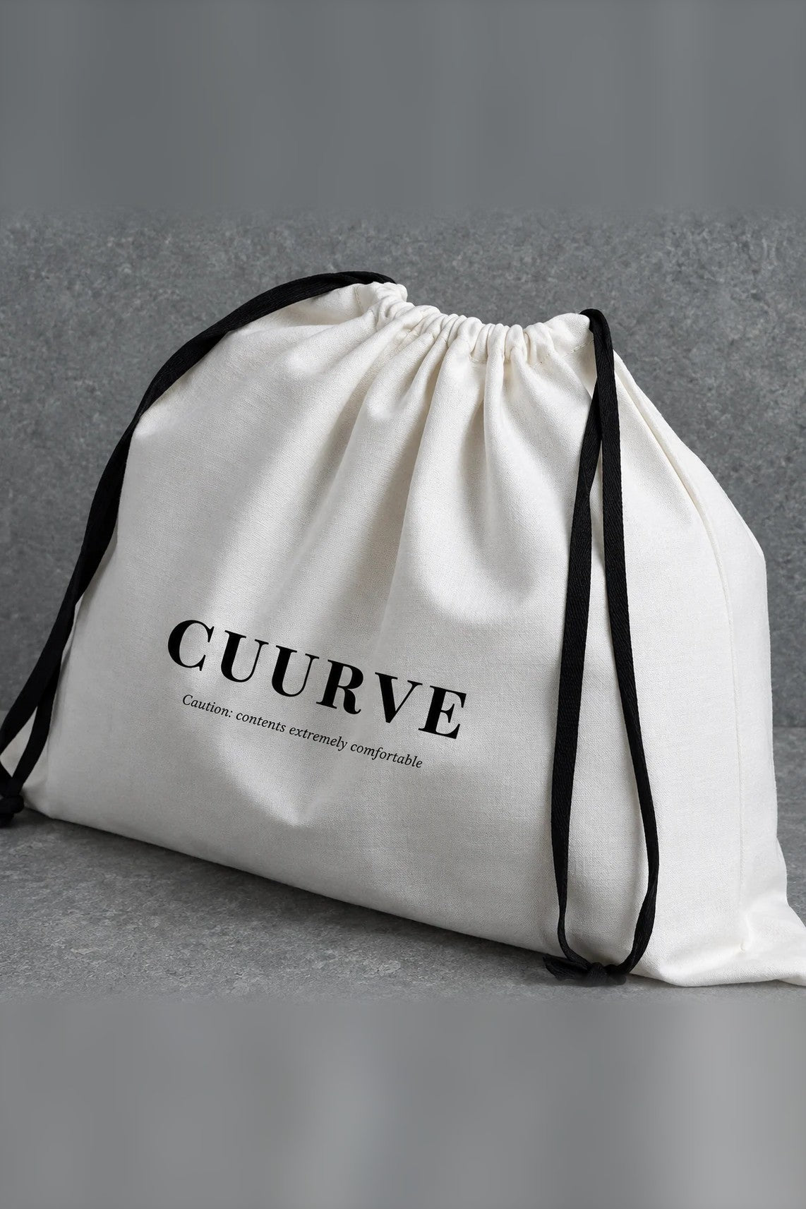 The Cuurve dust bag that comes with every romantasy gown