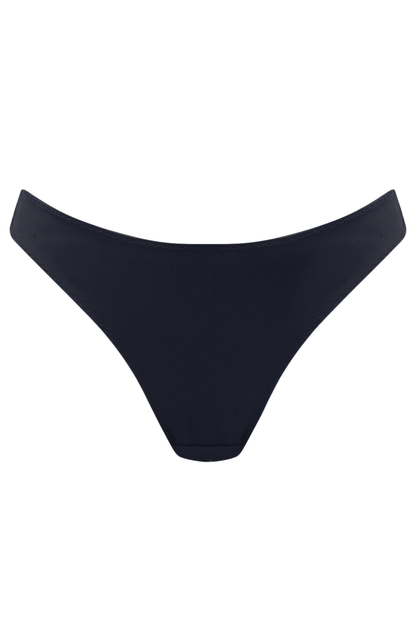 Black Sleek Sophie low-rise brief with a smooth front panel and soft stretch waistband